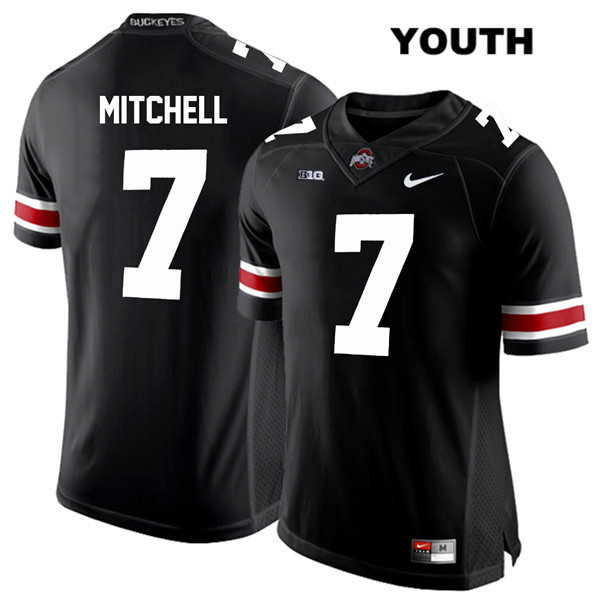 Ohio State Buckeyes Youth Teradja Mitchell #7 White Number Black Authentic Nike College NCAA Stitched Football Jersey KU19T77MY